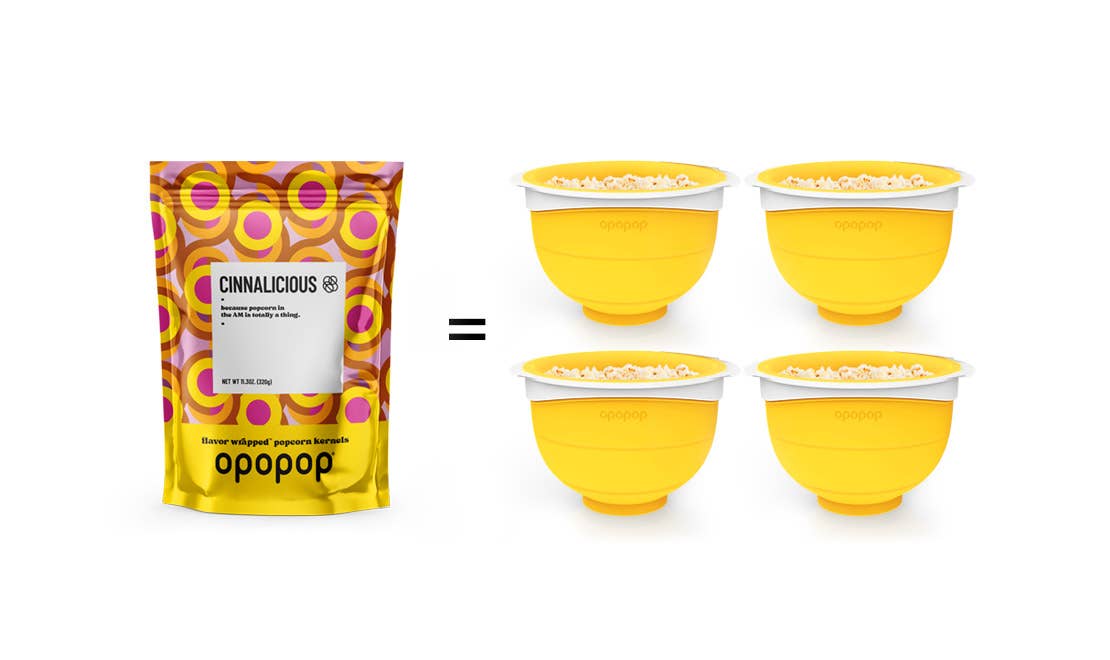 FG - 00153 Cinnalicious 320g Big Bags Popcorn Kernels Restock