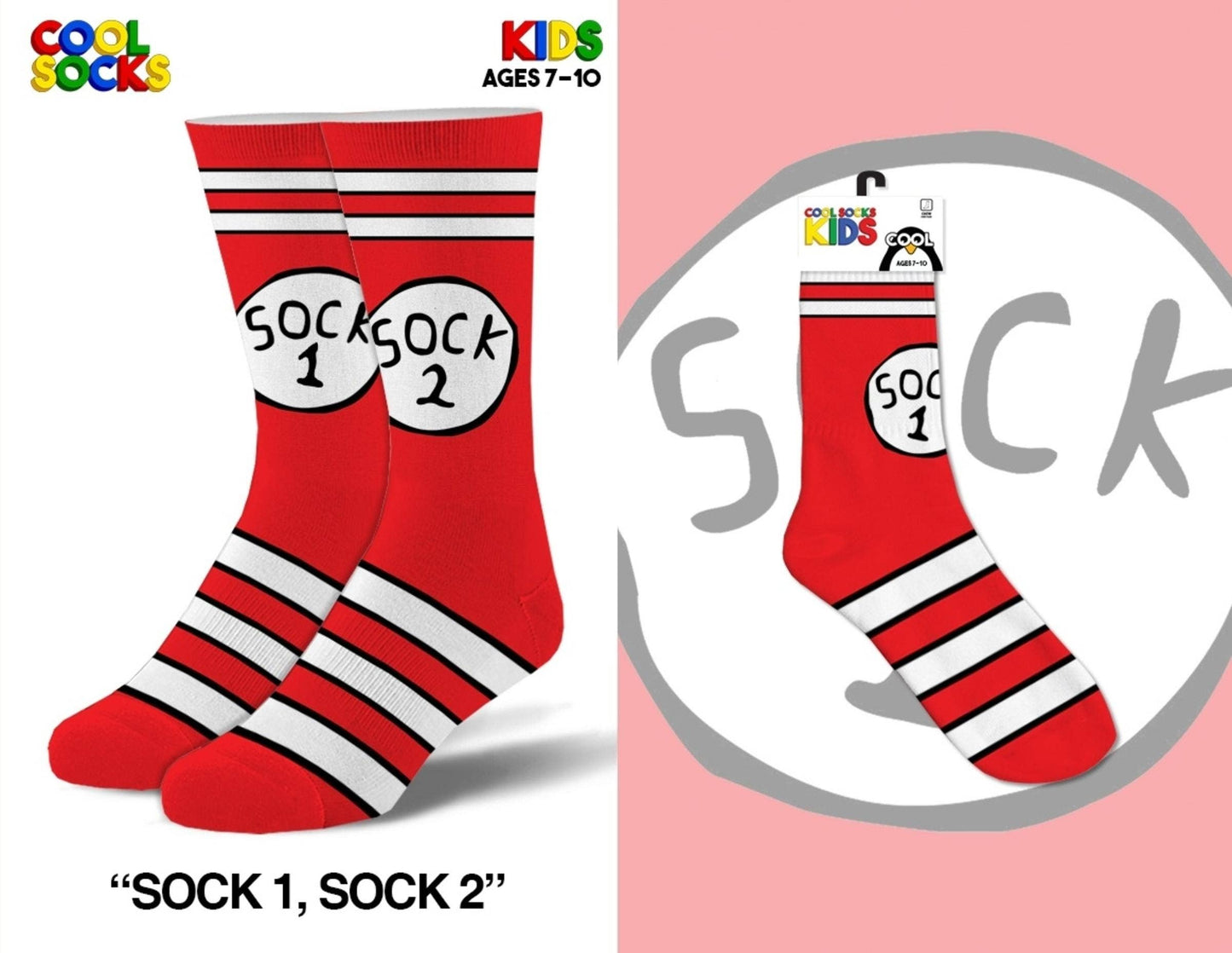 Sock 1 Sock 2 7-10 Socks - Kids