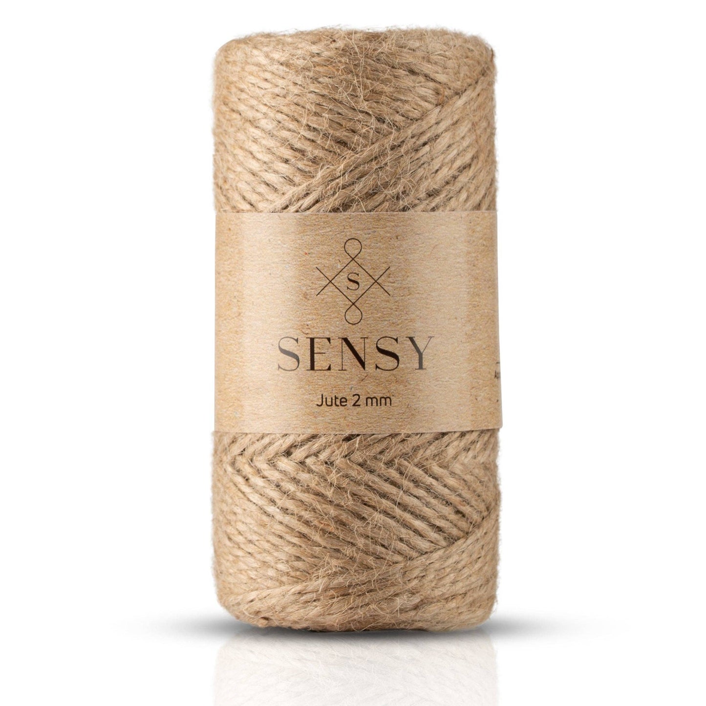 Sensy Premium Natural Jute Twine Best Arts Crafts Gift Twine Christmas Twine Durable Packing String (328 Feet): 1 Skein