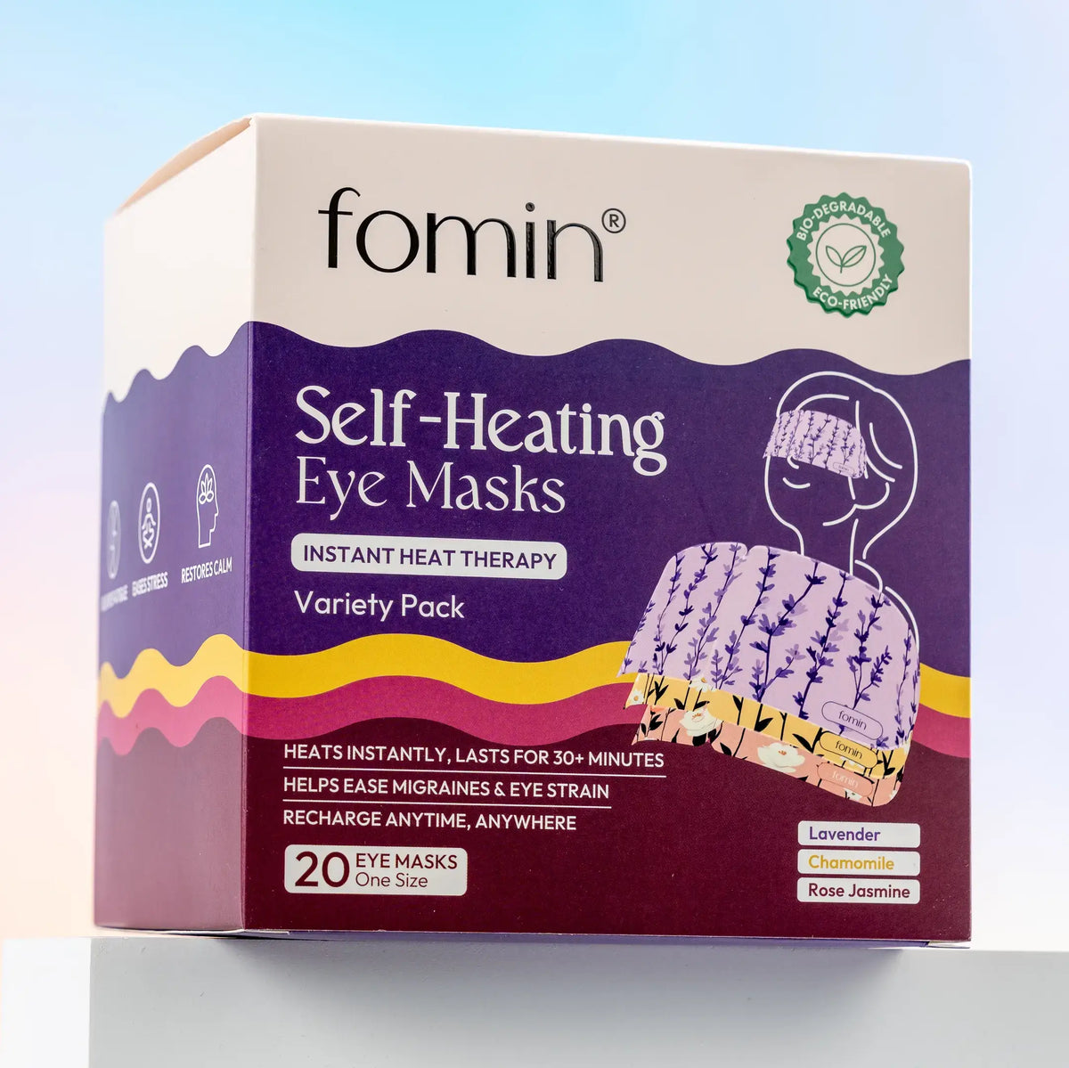 Self-Heating Eye Mask 20PK | Steam Spa | Scent Sampler