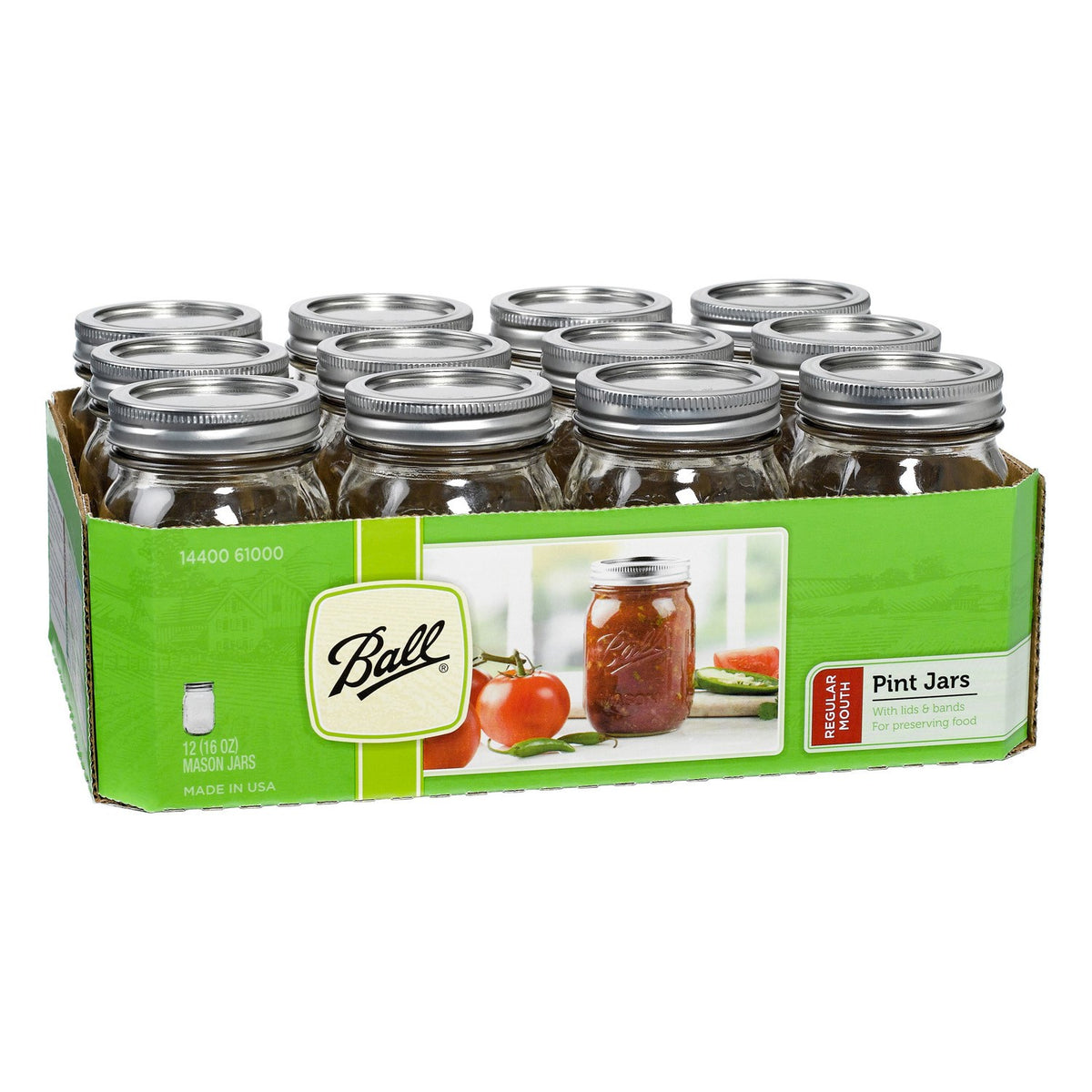 CANNING JAR REG BALL PINT PK/12