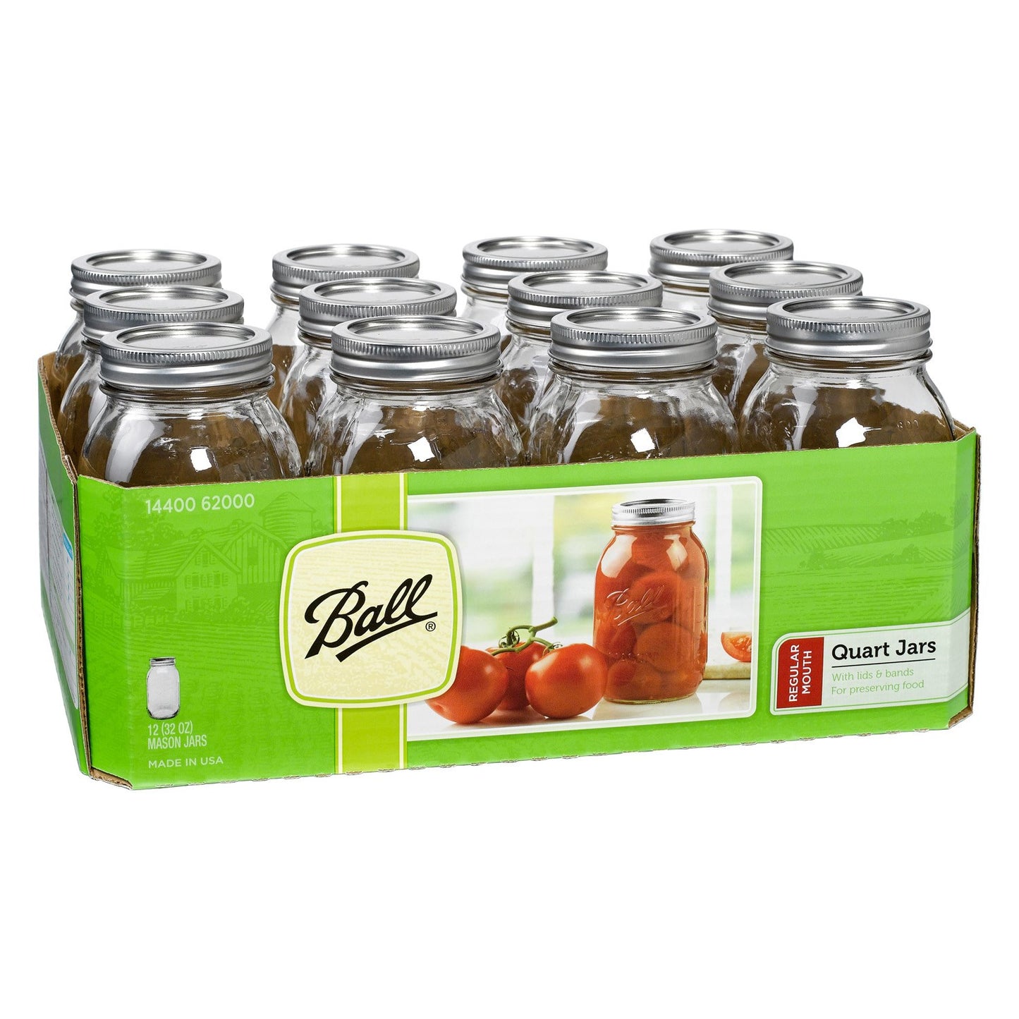 CANNING JAR REGULAR BALL QT PK/12