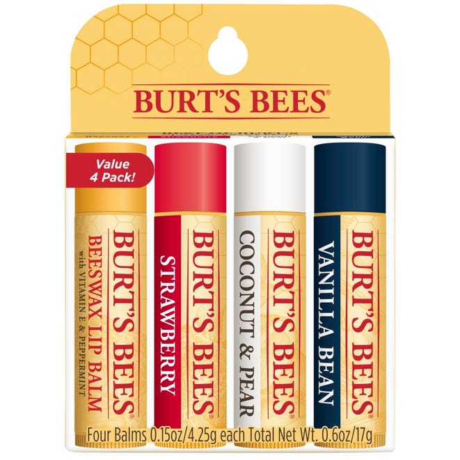 BEST OF BURT'S  LIP BALM 4 PACK