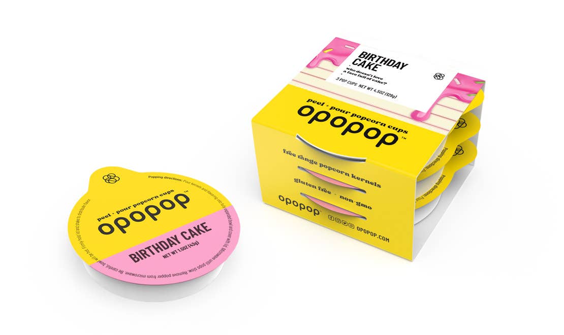 FG - 00251 Birthday Cake Pop Cups Popcorn Kernels