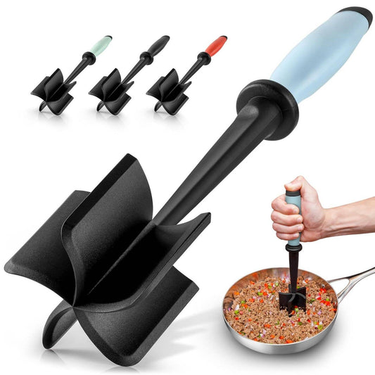Z-MTCHP-RG-LB Premium Ground Meat Chopper Tool: Light Blue
