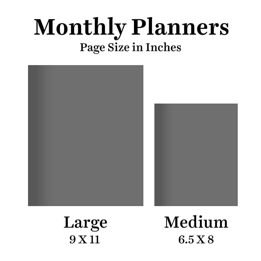 2027 Painted Medium Monthly Planner
