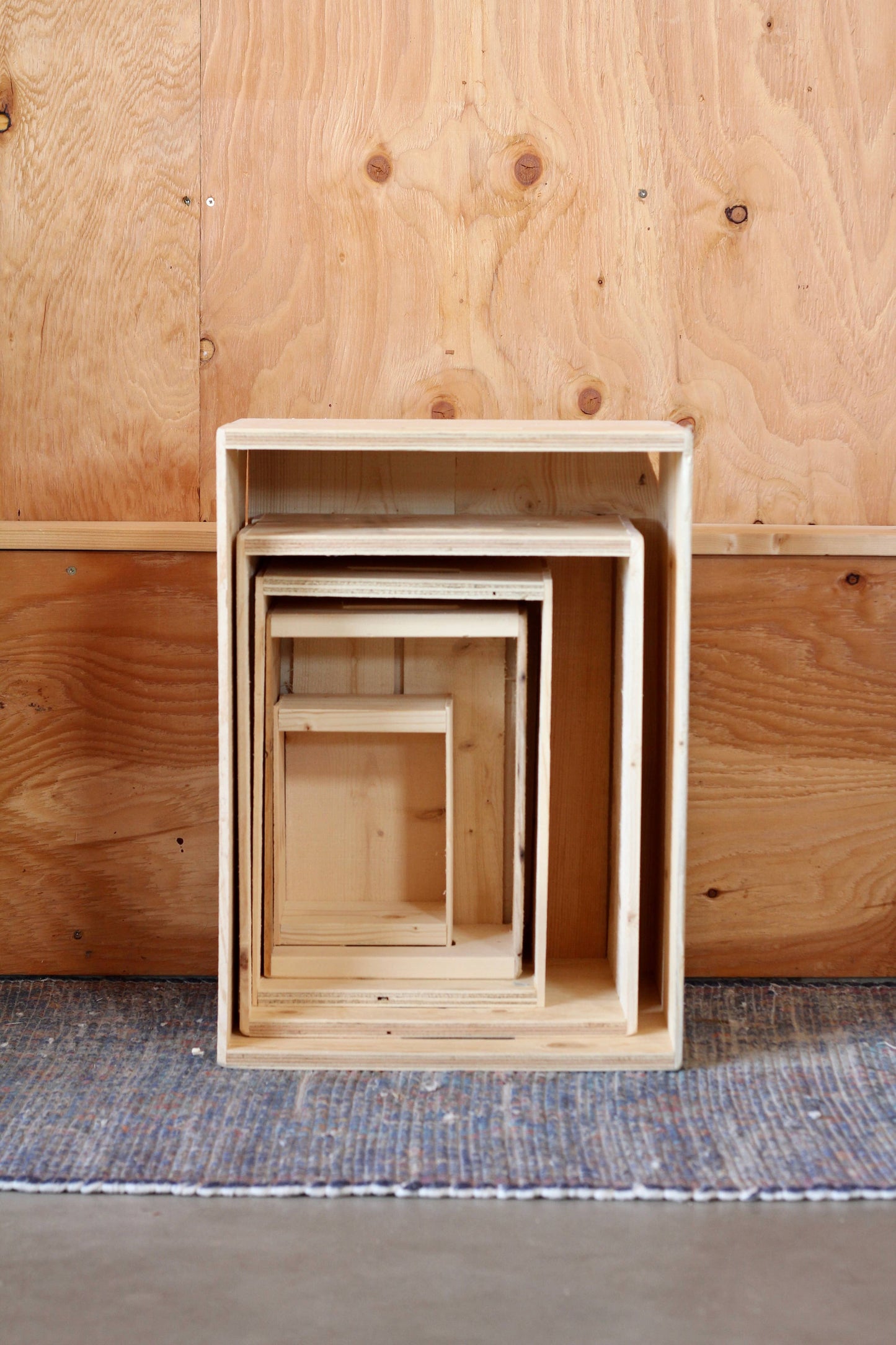 Wooden Crates: Set Of All Five
