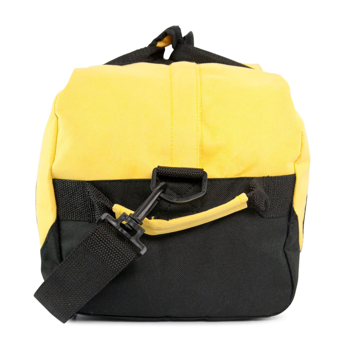 DALIX 14" Small Duffle Bag Two Toned Gym Travel Bag: Black