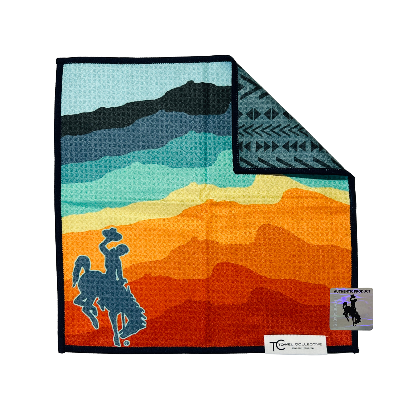 Wyoming Cowboy | Waffle Weave Microfiber Towels Kitchen & Bath: Hand Towel