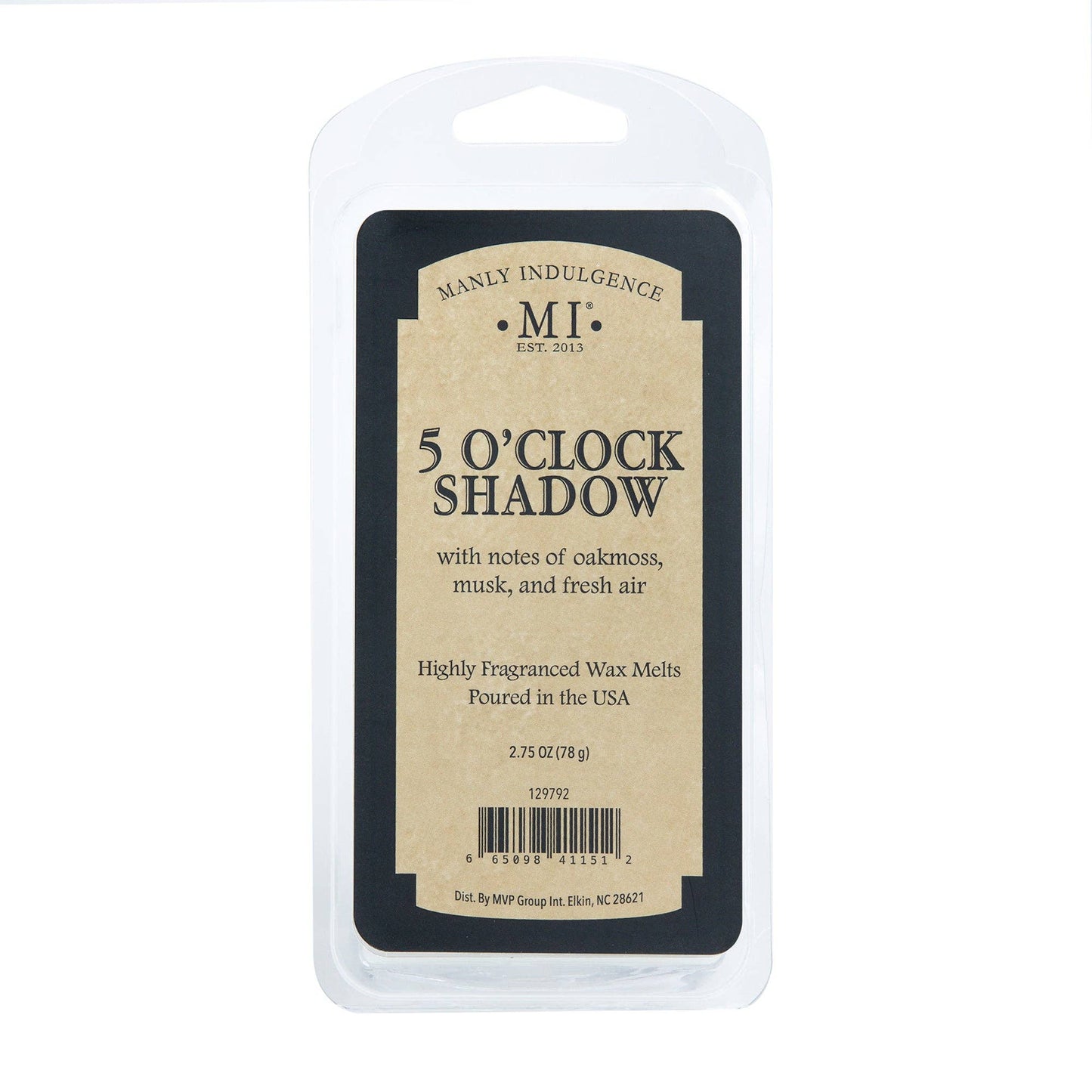 5 O'Clock Shadow, Manly Indulgence Wax Melts, 2.75 oz