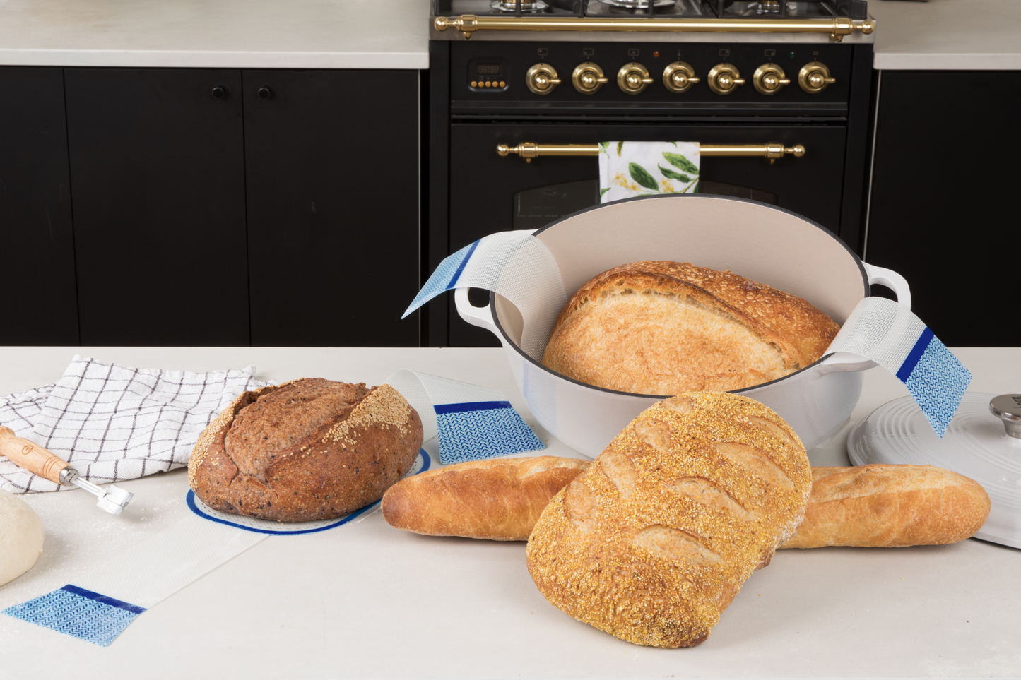 Oval Silicone Bread Sling for Dutch Ovens | Non-Stick Baking: Small
