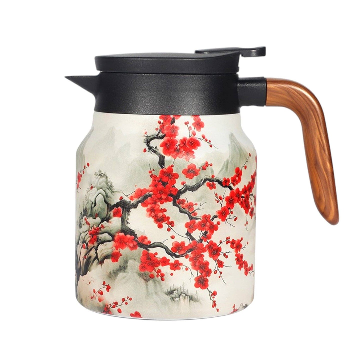 32oz Thermal Tea Kettle with Infuser Strainer Cherry Blossoms (1/24)