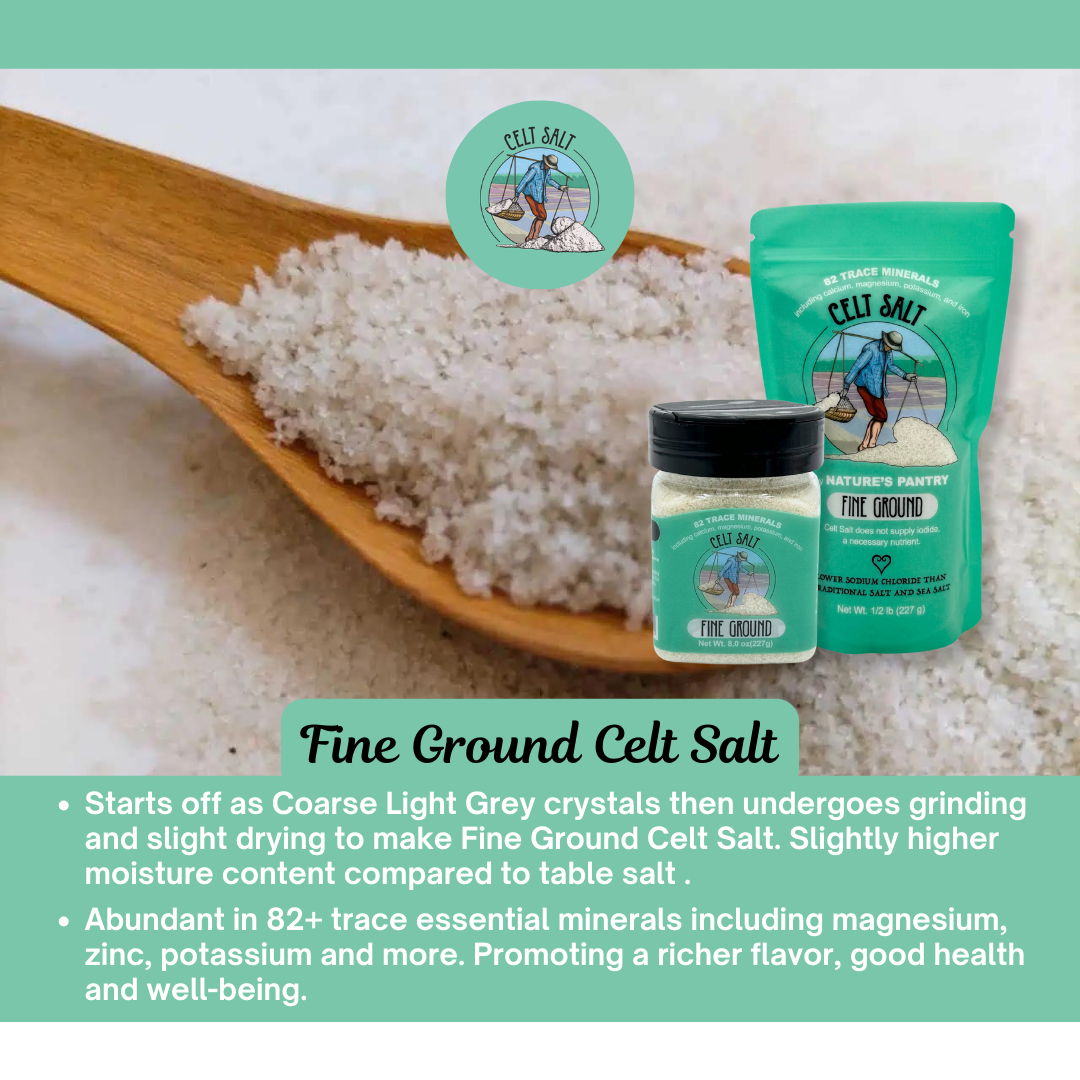 FG1lb Celtic Sea Salt, Fine Ground - 1lb (16oz) Resealable Bag