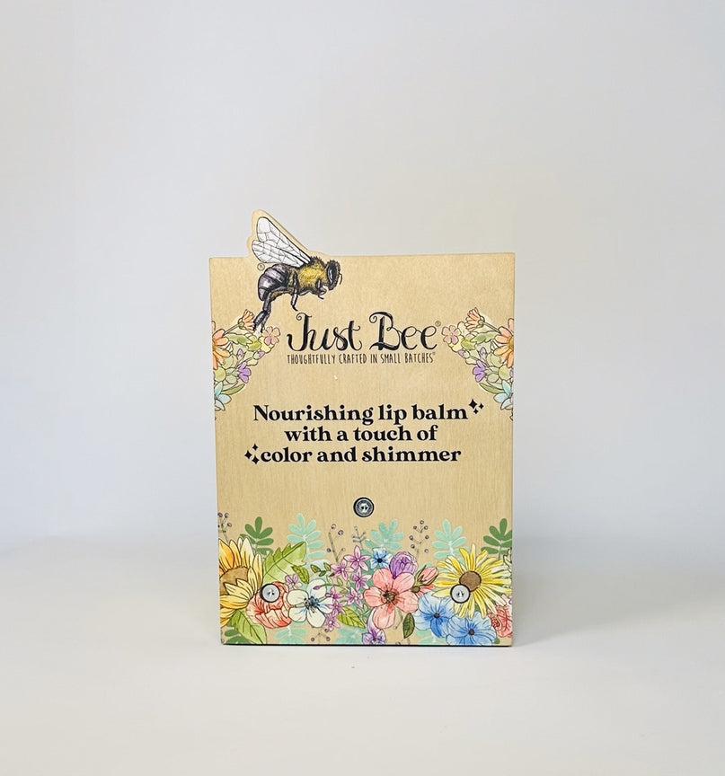 JUST BEE NOURISHING LIP BALM WITH COLOR/SHIMMER - ASSORTED