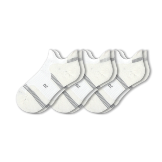 Women's Golf Socks: White/Gray / Small / Medium (US: 5 - 8)