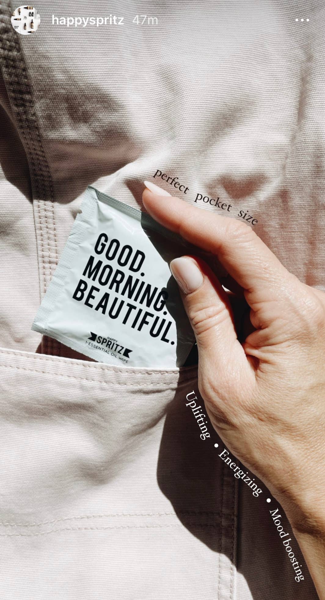 Good Morning Beautiful Towelette 7 Day Bag: Single Unit Bag