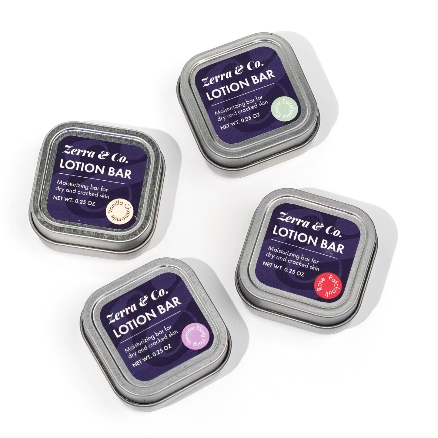 Lotion Bar - Mini | Solid Moisturizer in Travel Sized Tin: Cedar Eucalyptus