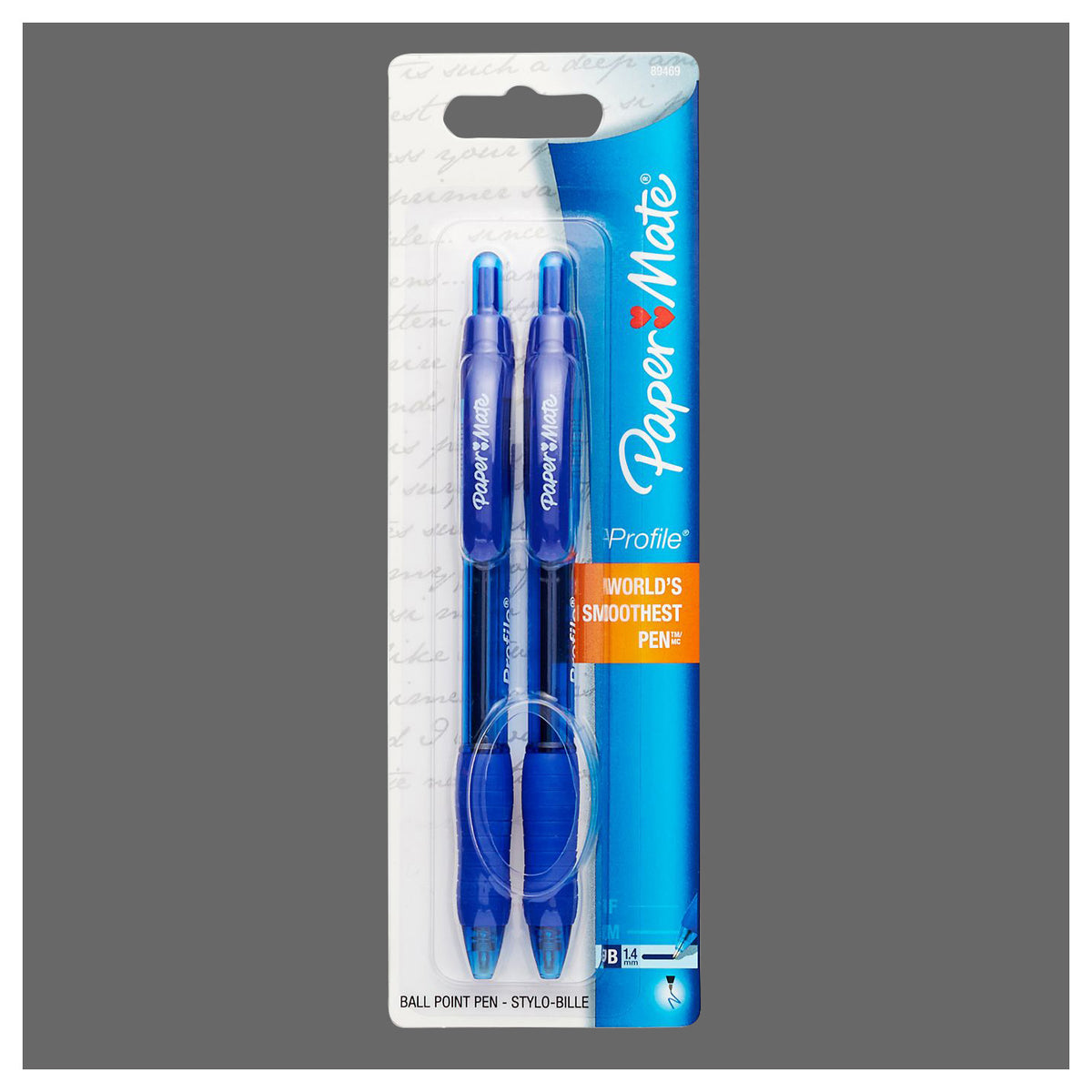 Pen Papermate Ball Point 2CT Blue