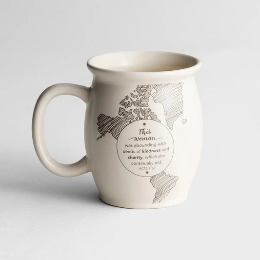 Blessed Are Those Who Serve - Inspirational Mug for Women - Cream