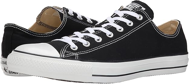 M9166 Converse All Star OX Black on White Unisex