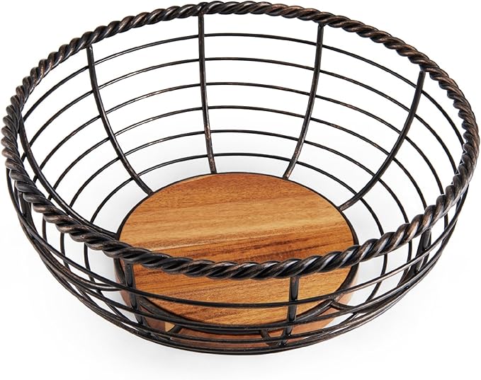 Gourmet Basics Rope Fruit Basket