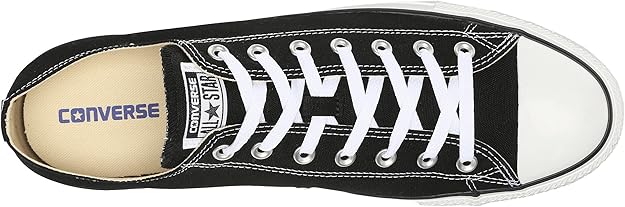 M9166 Converse All Star OX Black on White Unisex
