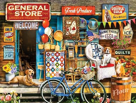 WAITING AT THE STORE 300 PIECE JIGSAW PUZZLE