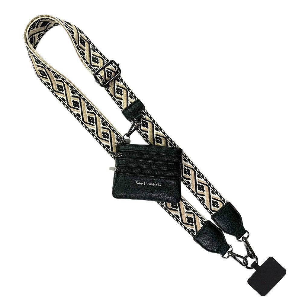 Clip & Go Strap w/Zippered Pouch XOXO: Lavender