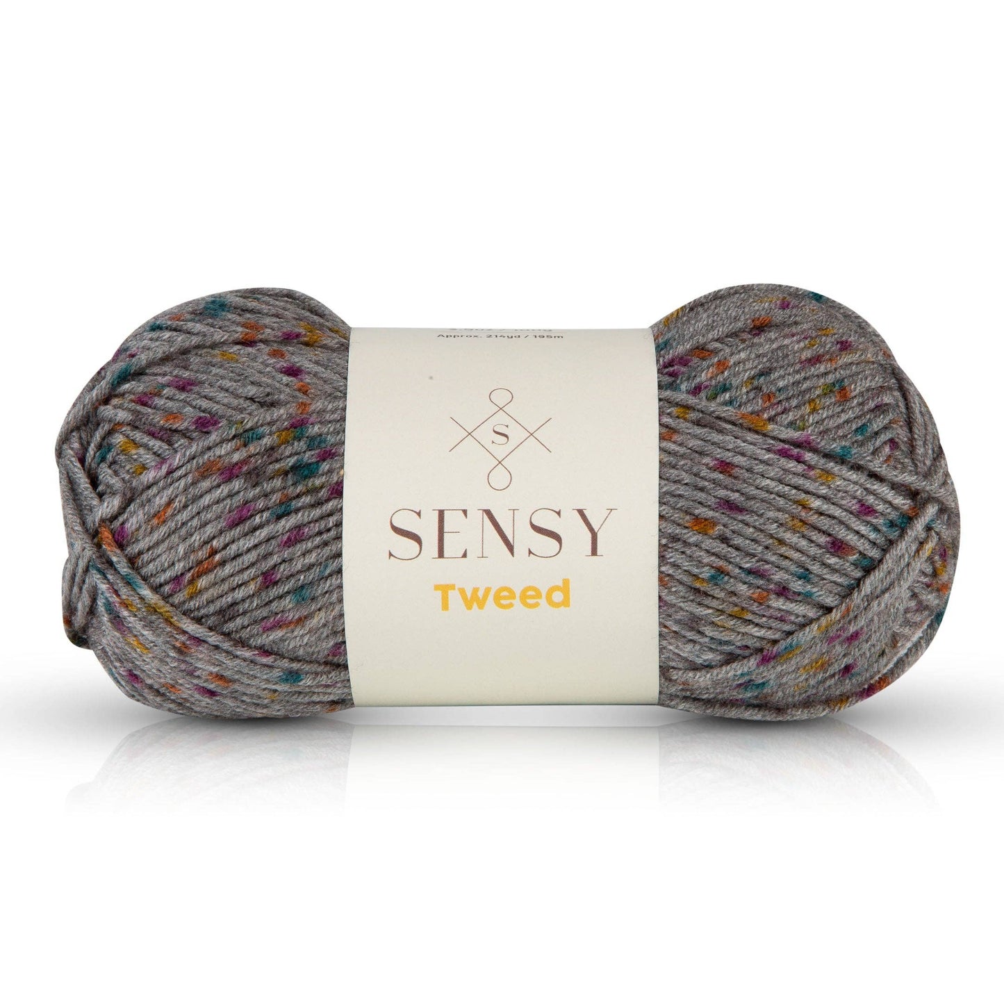 Sensy Tweed Yarn, 3.5 oz, 214 Yards, Gauge 4 Medium: Purple / 1 Skein