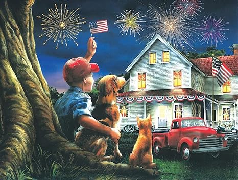 GOD BLESS THE U.S.A. 300 PIECE JIGSAW PUZZLE