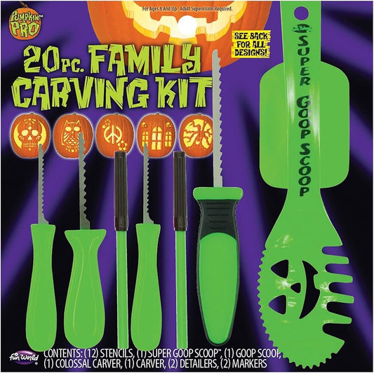 20pc Family Pumpkin Carving Kit