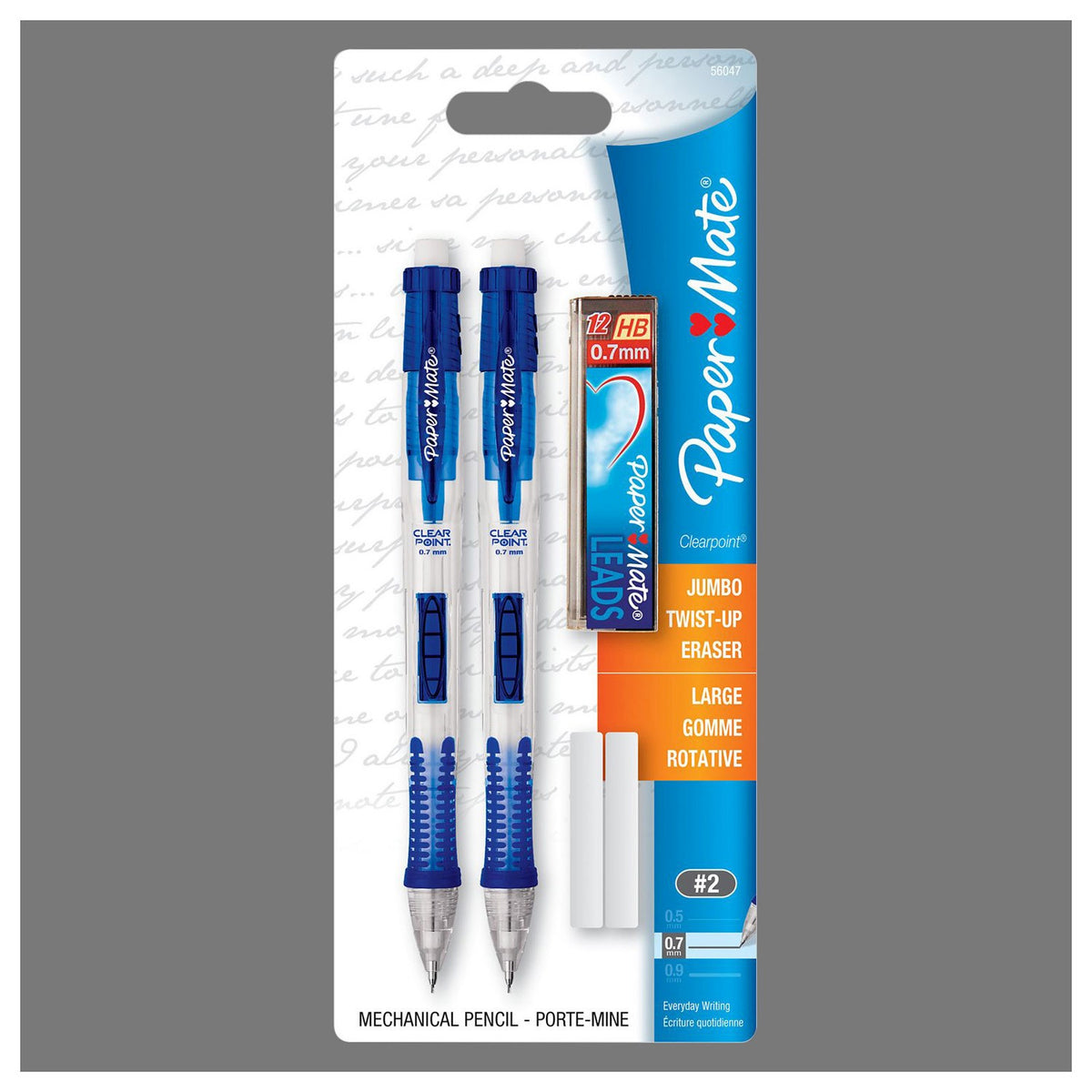 Mechanical Pencils 0.7MM 2PK