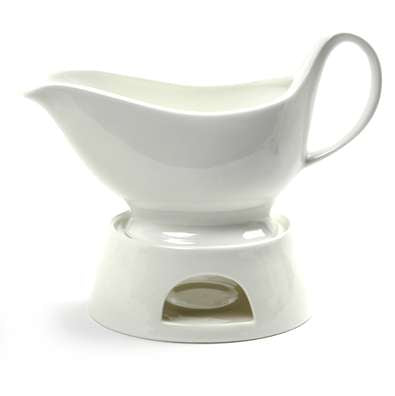 8352 PORCELAIN SAUCE BOAT/STAND
