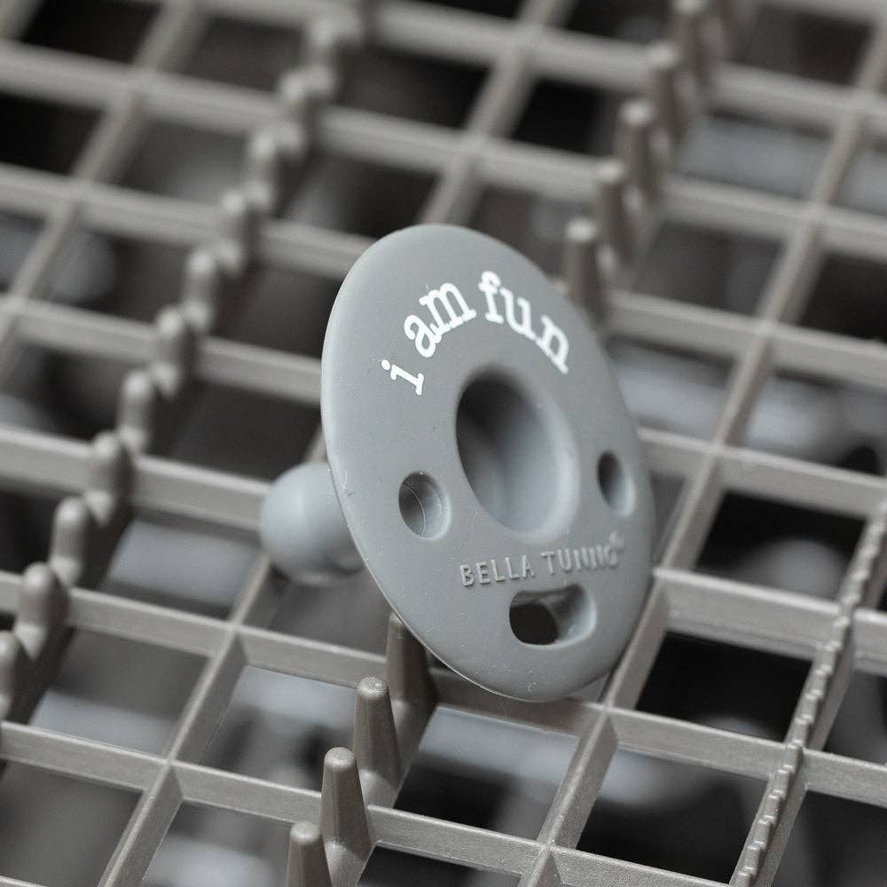I am Fun Bubbi™ Pacifier: Grey