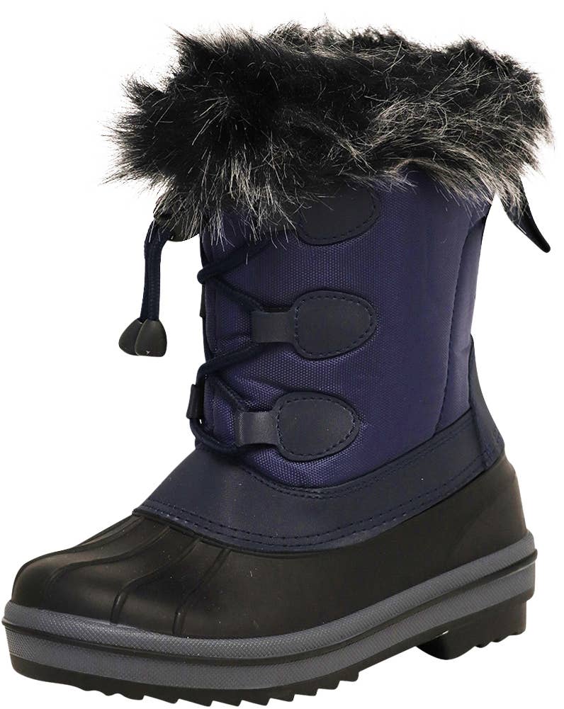Norty Lightweight Fleece Lined Snow Boots for Little and Big: 4 Big Kid
