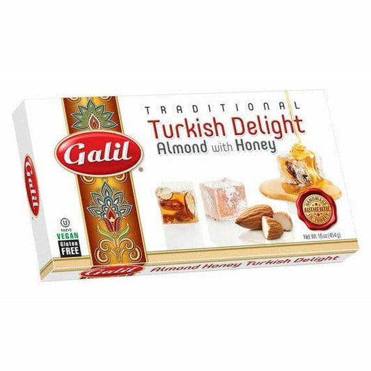 Almond Honey Turkish Delight | 16 oz | Galil: Pack of 1