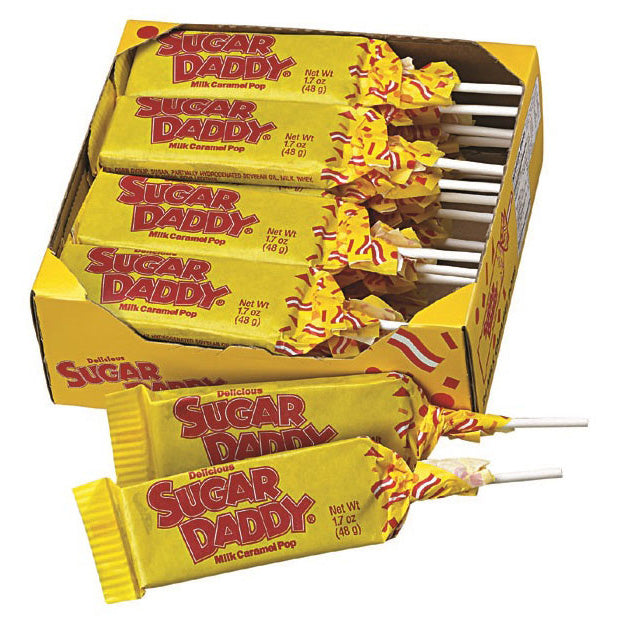 SUGAR DADDY MILK CARAMEL POP CANDY