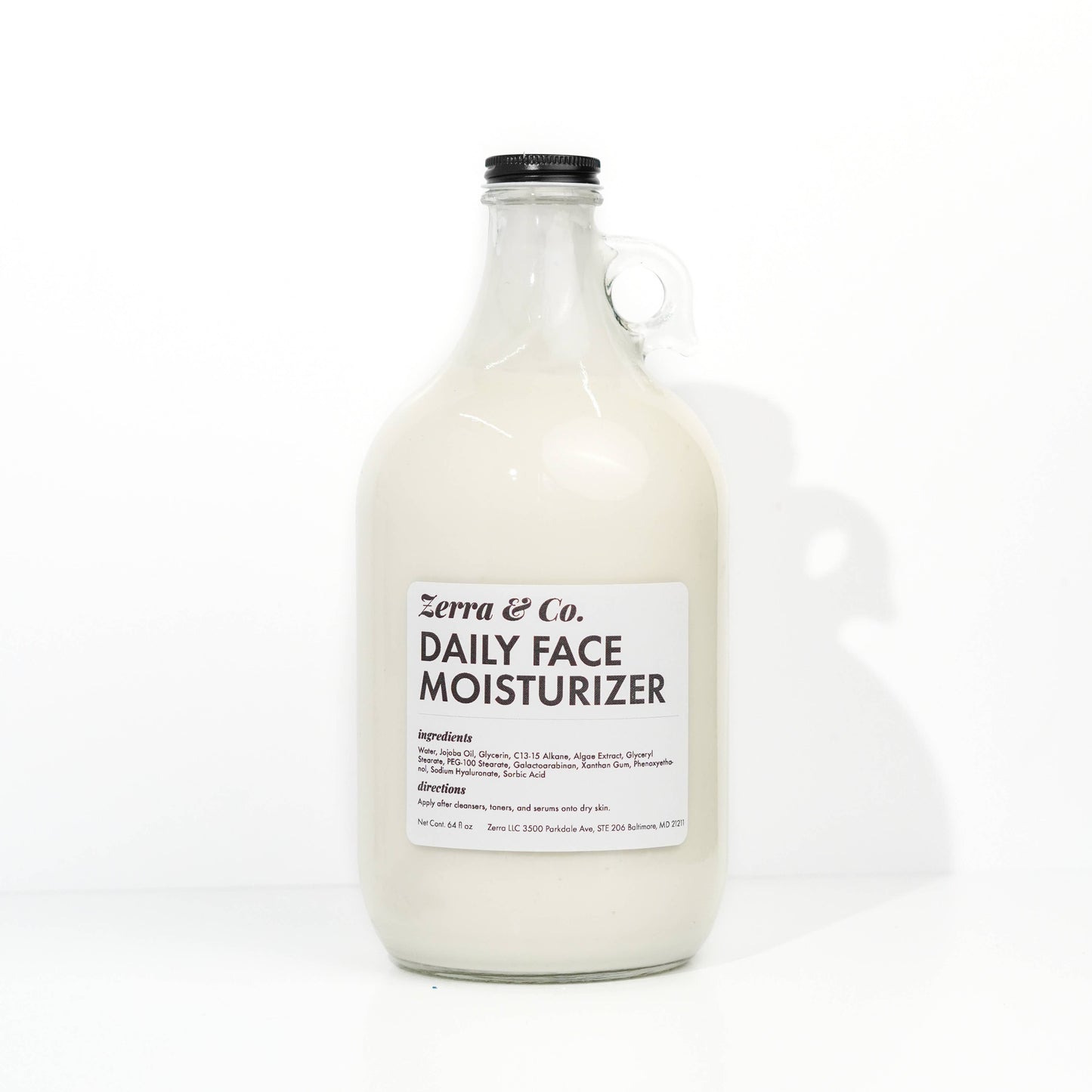 Bulk Daily Face Moisturizer | Zero Waste Skincare Refill: 1 gallon (128 oz) - Sold by the oz
