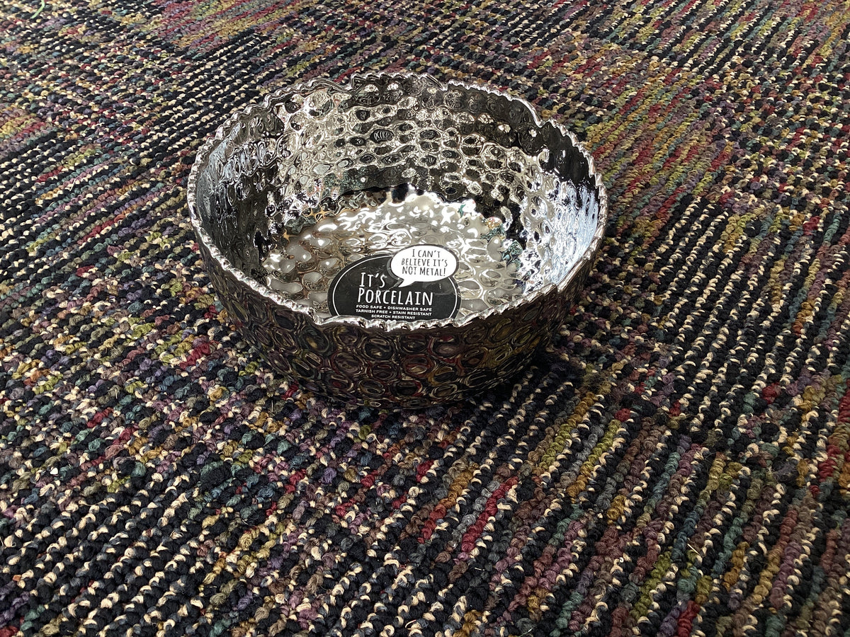 Medium Round Bowl - Silver