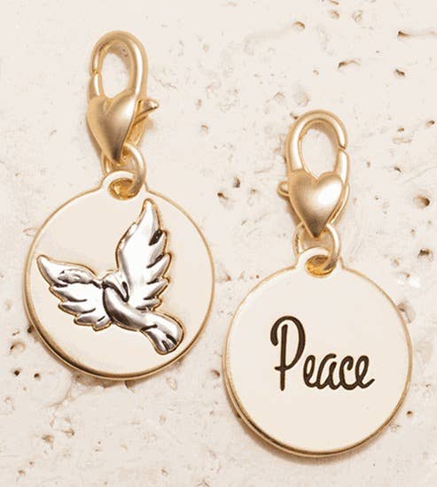 Dove “peace”- Gold 2-tone Medallion