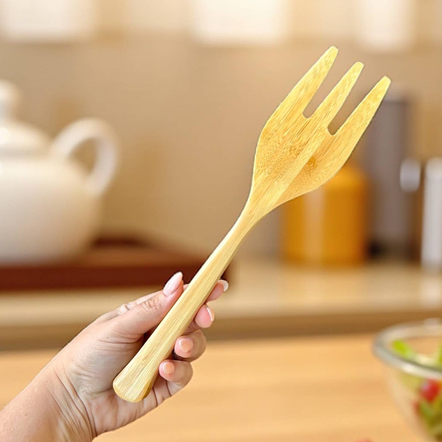 Bamboo Salad Serving Hands | Summer Bestseller