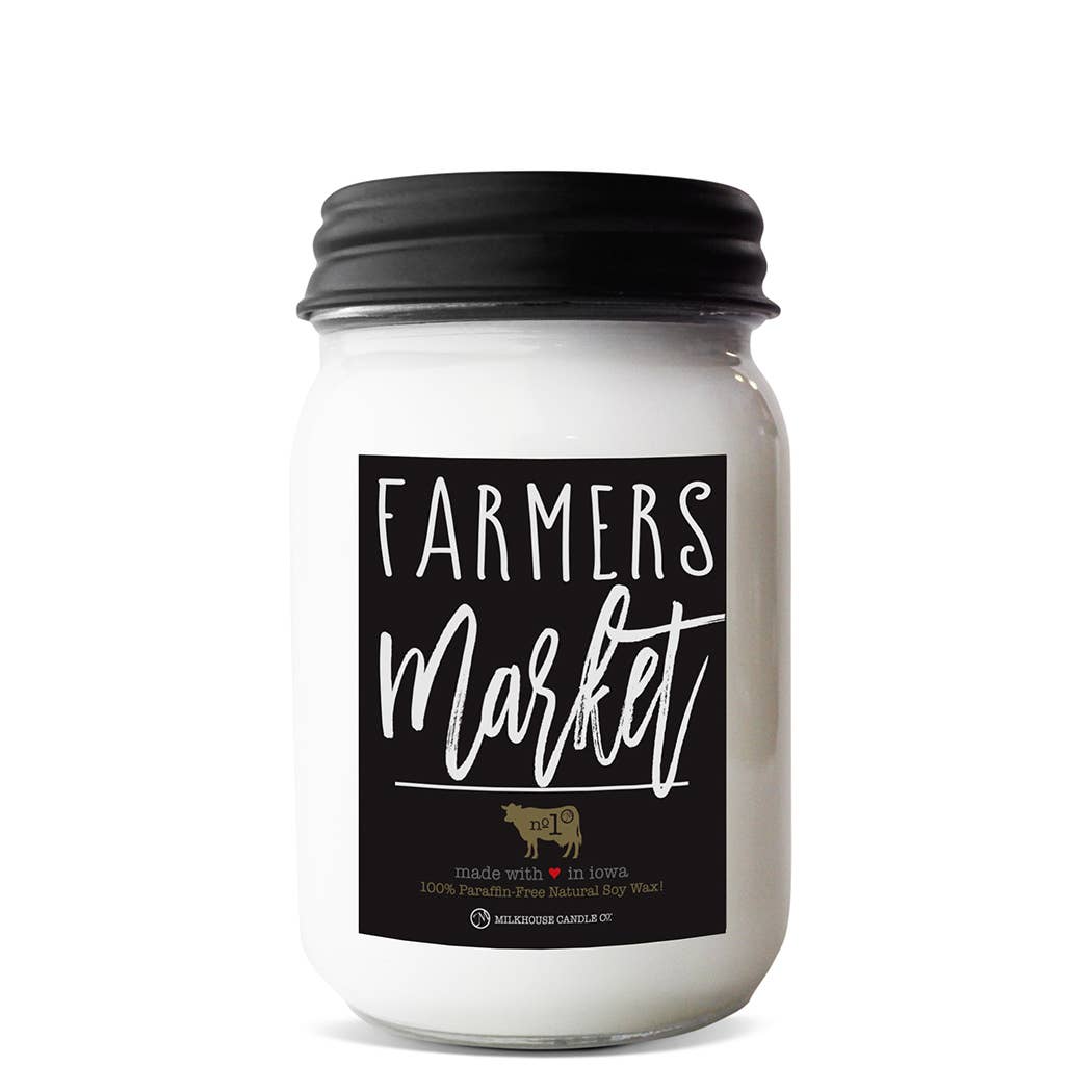 13 oz Mason Jar Candle: Farmers Market