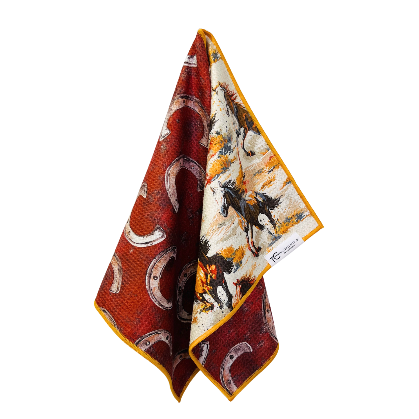 Horse Country | Waffle Weave Microfiber Towels Kitchen & Bath: Hand Towel