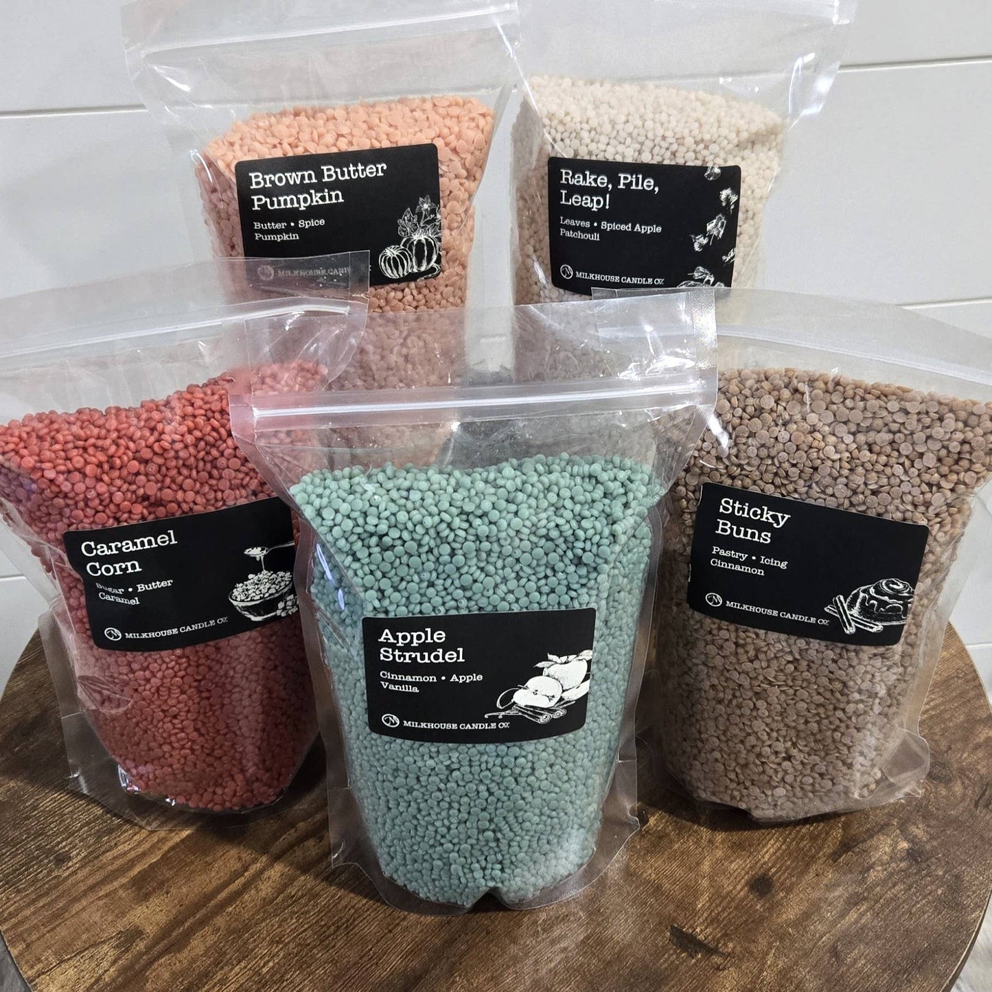 Soy Wax Scented Beads - 2lb Refill for A La Carte Candle Bar: Apple Strudel
