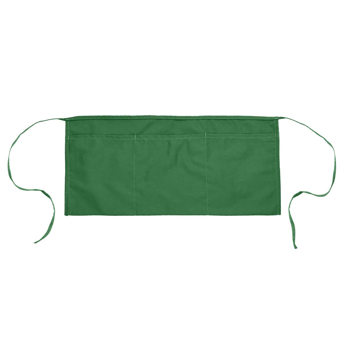 DALIX Waist Aprons Kitchen Bib Poly Cotton 3 Pockets: Black