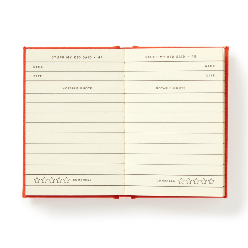 Brass Monkey Dumb Things My Kid Said Tiny Diary