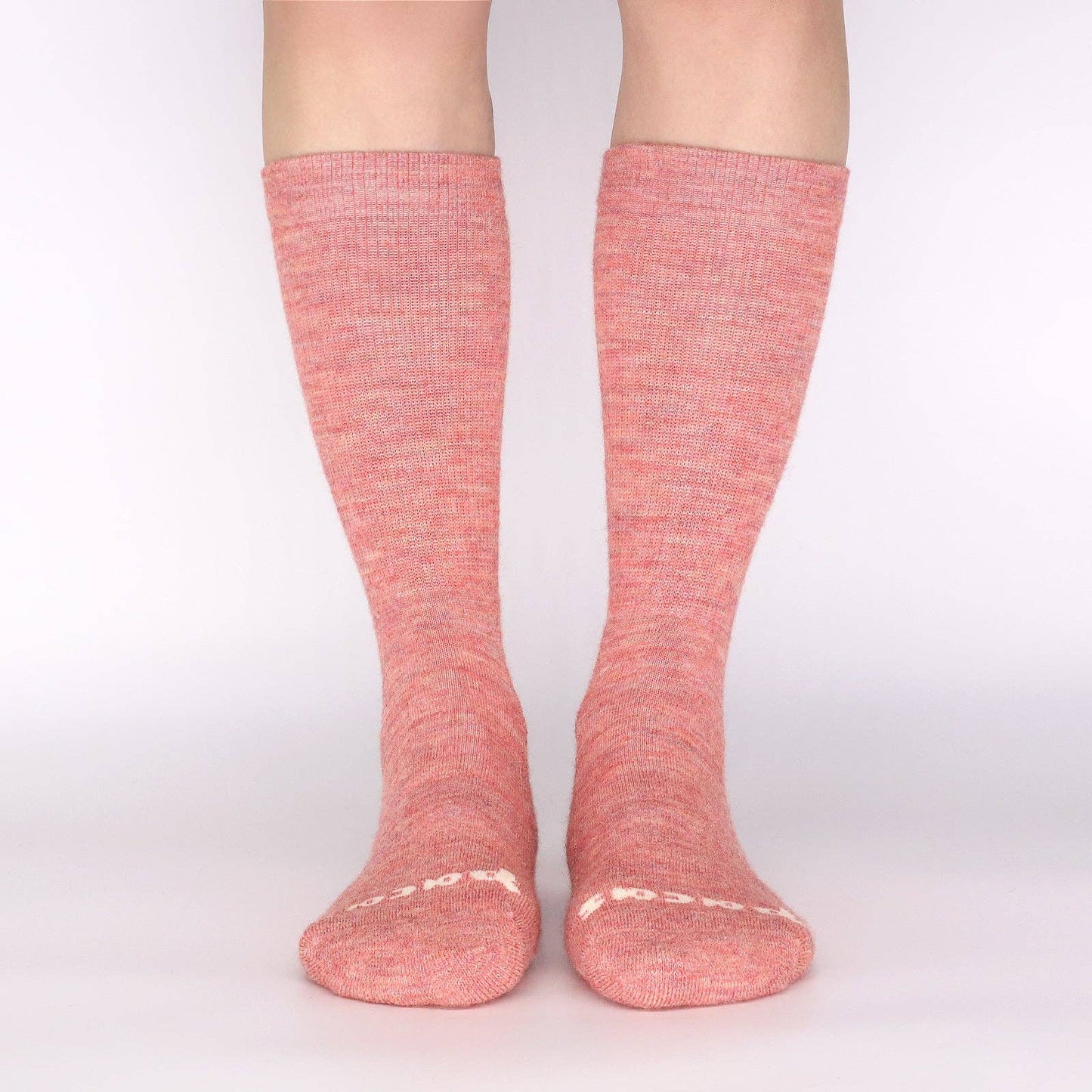 Women's Crew Pacas Socks: ALPACA DOTS & Flower/Olive & AO MICRO Alpaca/Denim / Medium / Large (US: 8.5 - 11.5+)
