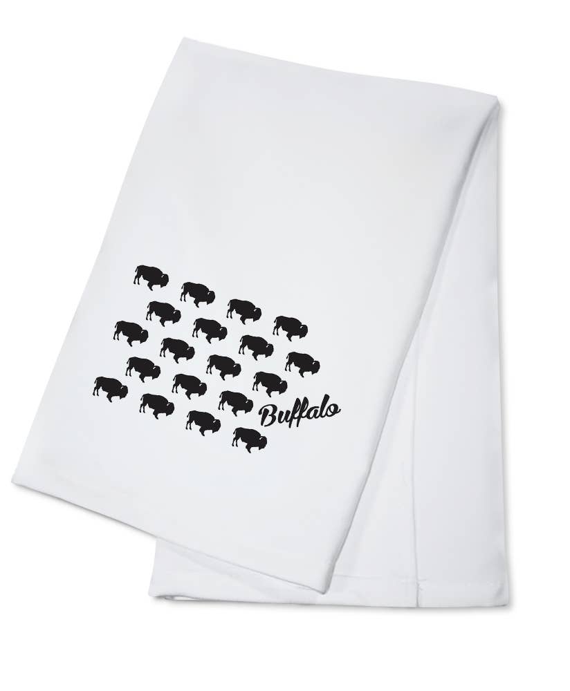 ORGANIC TEA TOWEL Pattern, Buffalo: Organic Tea Towel