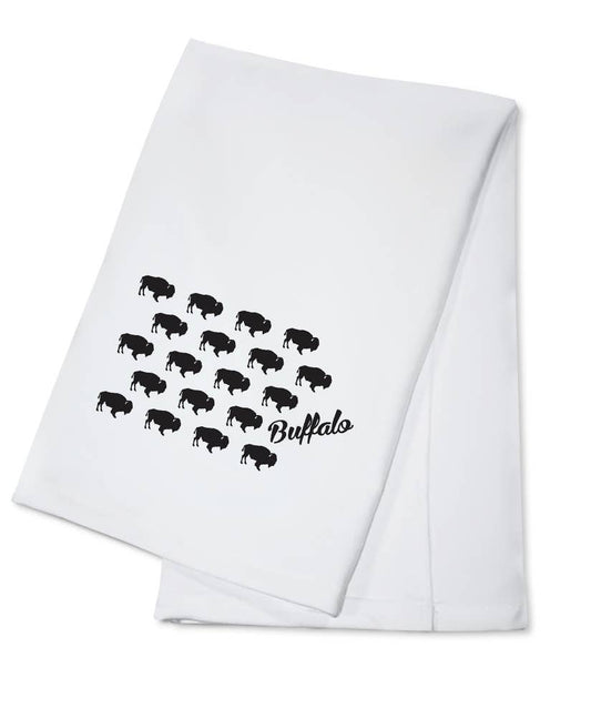 ORGANIC TEA TOWEL Pattern, Buffalo: Organic Tea Towel