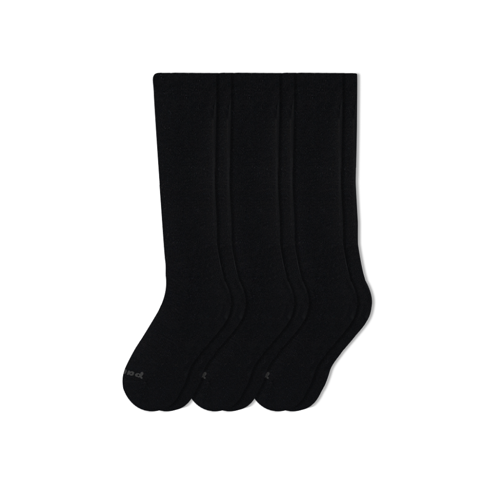 Men's Compression Socks: SOLID/Gray & SOLID/Charcoal & SOLID/Black / Medium / Large (US: 7 - 10)